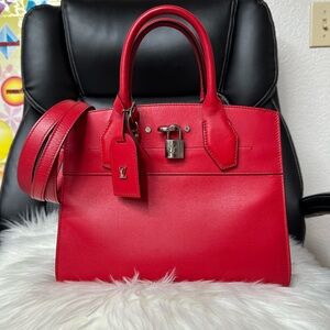 Louis Vuitton City Steamer Calf leather Red
